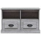vidaXL Tv-meubel 80x35x50 cm bewerkt hout wit