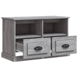 vidaXL Tv-meubel 80x35x50 cm bewerkt hout wit