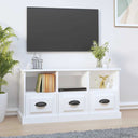 vidaXL Tv-meubel 100x35x50 cm bewerkt hout wit