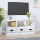 vidaXL Tv-meubel 100x35x50 cm bewerkt hout wit