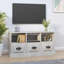 vidaXL Tv-meubel 100x35x50 cm bewerkt hout wit