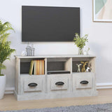 vidaXL Tv-meubel 100x35x50 cm bewerkt hout wit