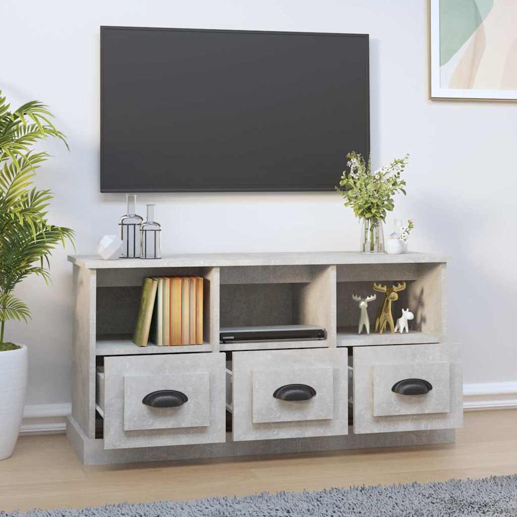 vidaXL Tv-meubel 100x35x50 cm bewerkt hout wit
