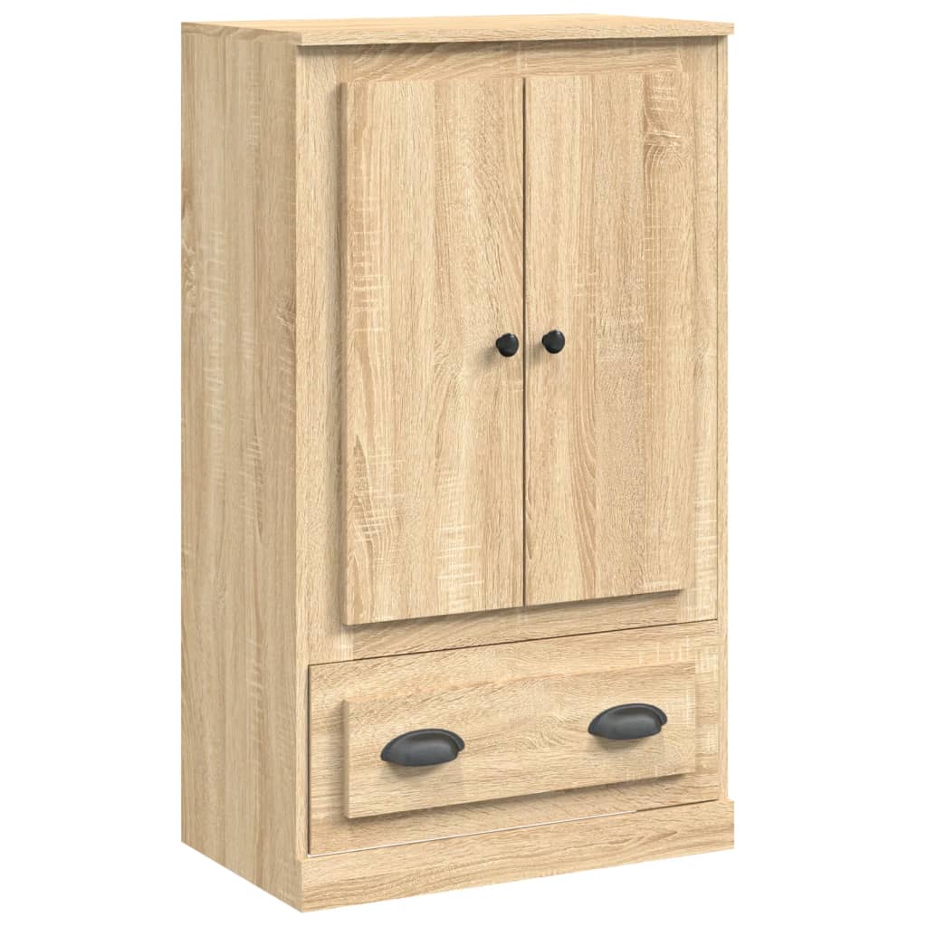 vidaXL Hoge kast 60x35,5x103,5 cm bewerkt hout wit
