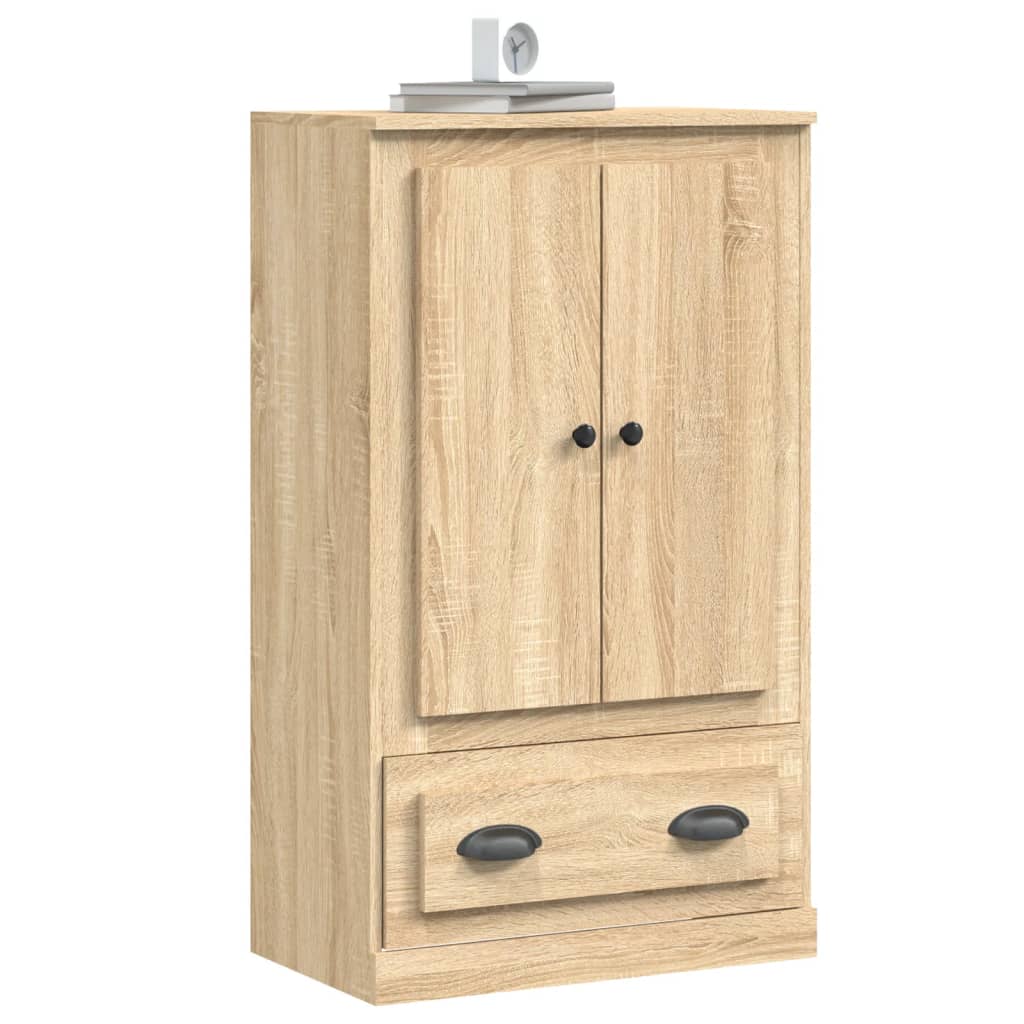 vidaXL Hoge kast 60x35,5x103,5 cm bewerkt hout wit
