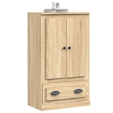 vidaXL Hoge kast 60x35,5x103,5 cm bewerkt hout wit