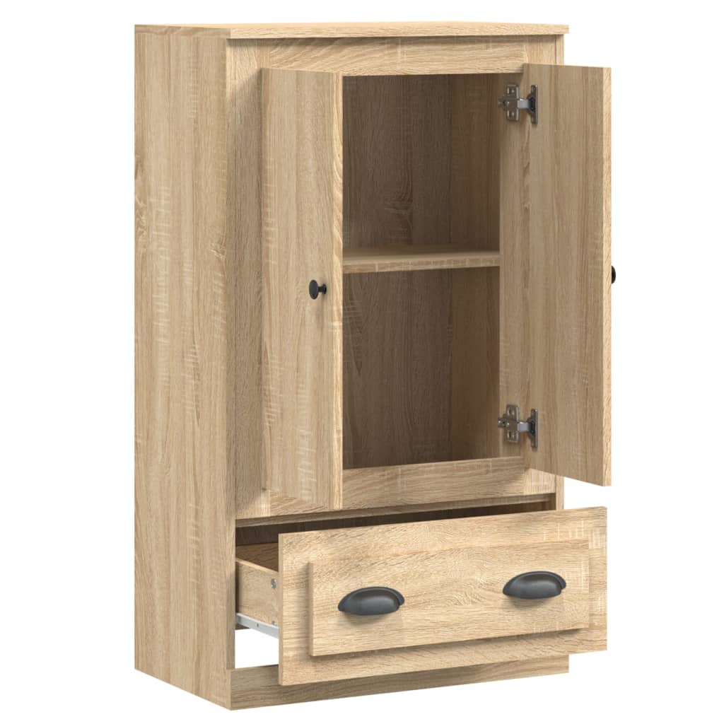 vidaXL Hoge kast 60x35,5x103,5 cm bewerkt hout wit