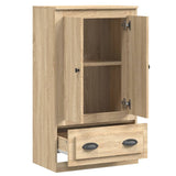 vidaXL Hoge kast 60x35,5x103,5 cm bewerkt hout wit
