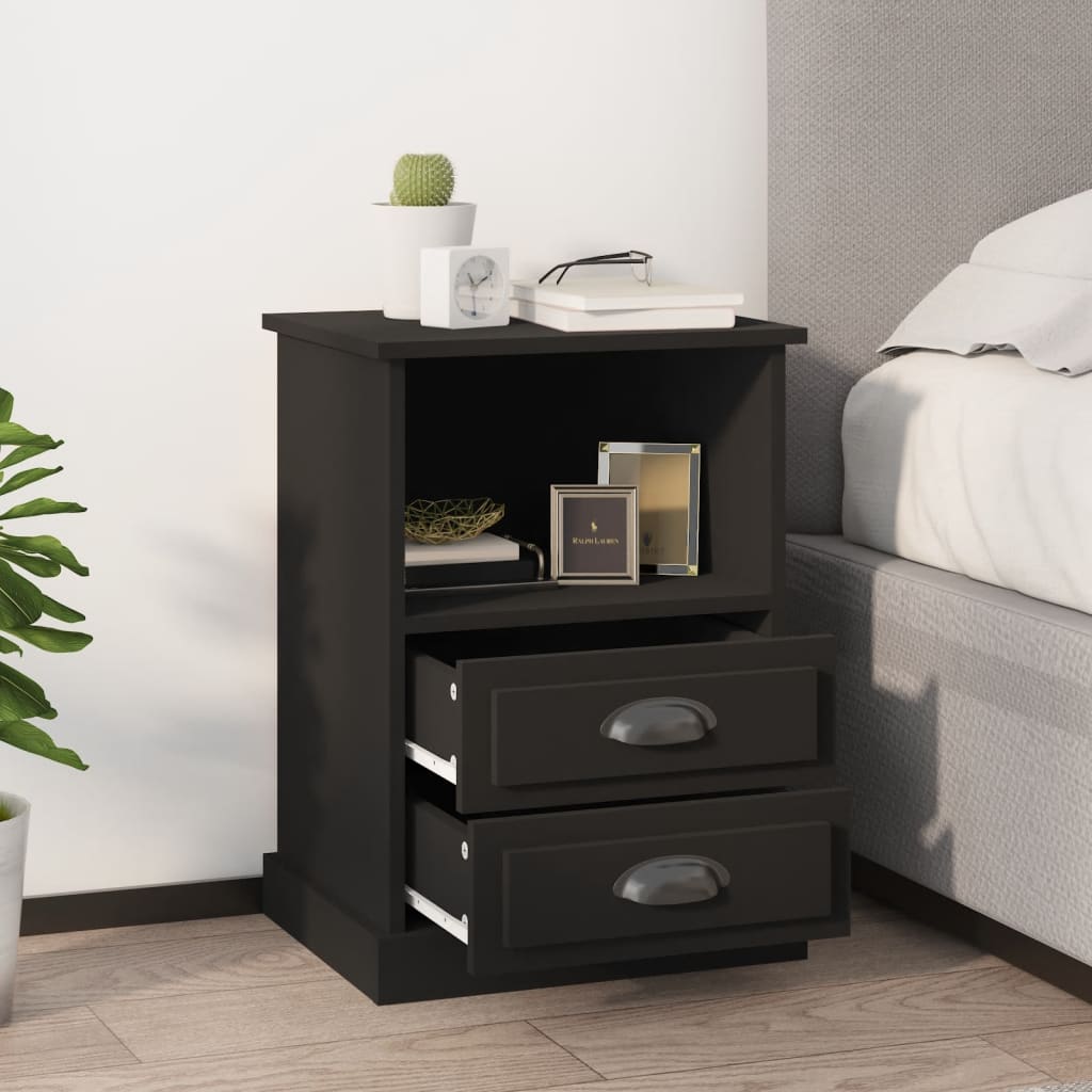 vidaXL Nightstand 43x36x60 cm white