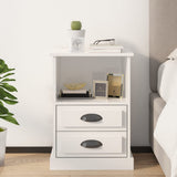 vidaXL Nightstand 43x36x60 cm white