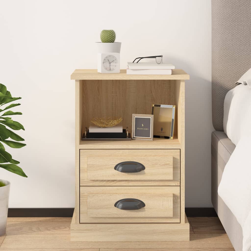 vidaXL Nightstand 43x36x60 cm white