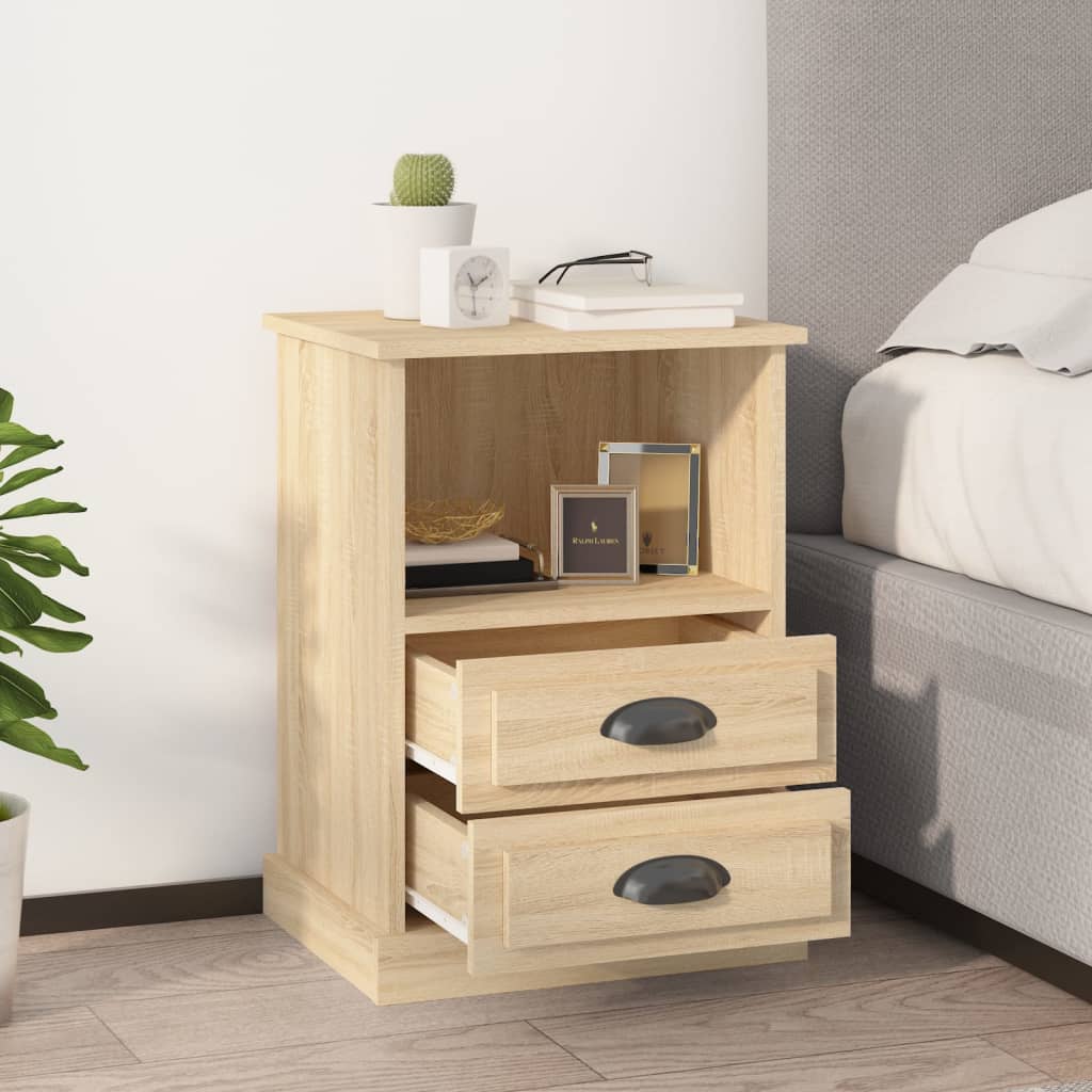 vidaXL Nightstand 43x36x60 cm white