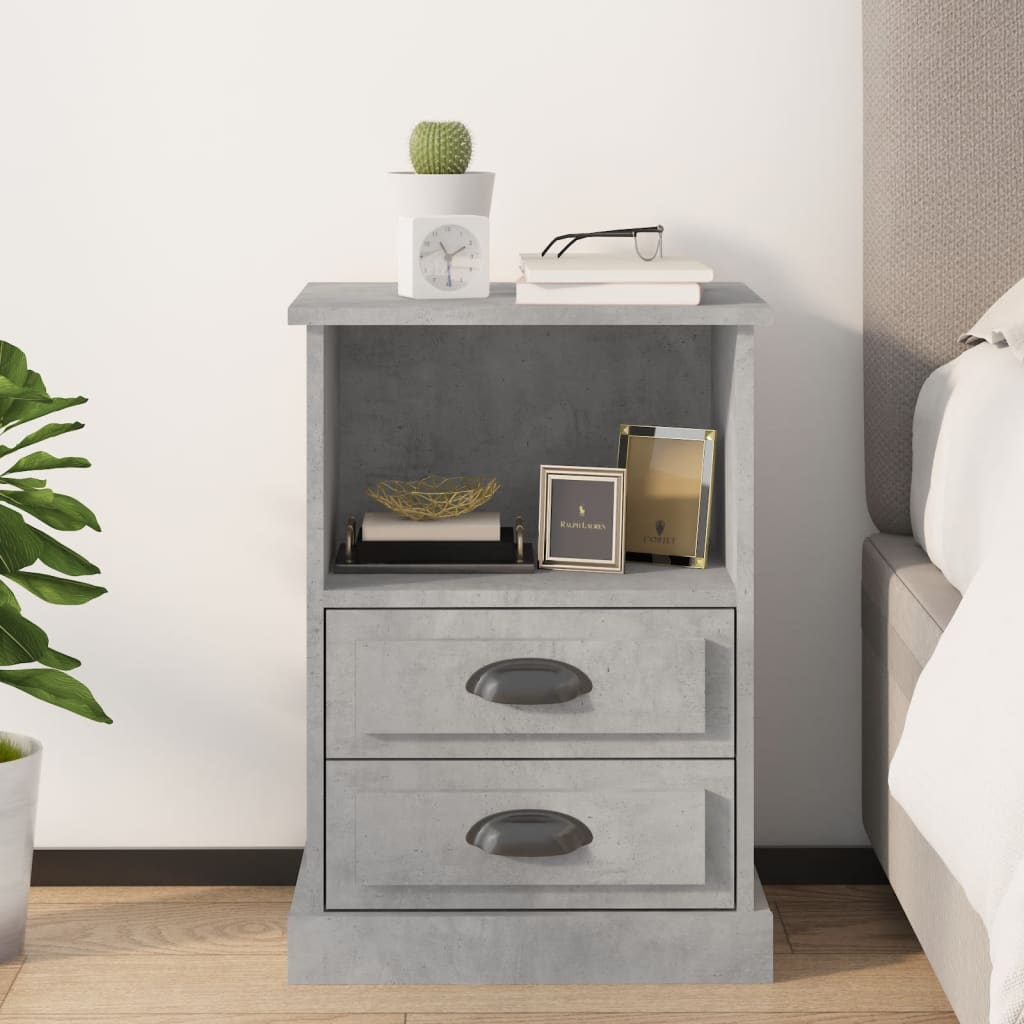 vidaXL Nightstand 43x36x60 cm white