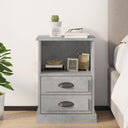 vidaXL Nightstand 43x36x60 cm white