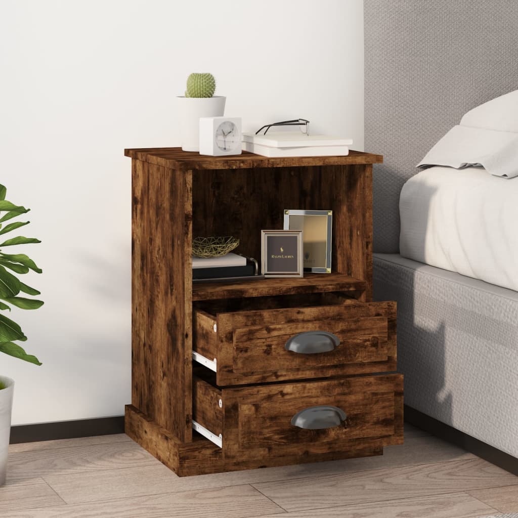 vidaXL Nightstand 43x36x60 cm white