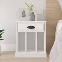 vidaXL Bedside cabinet 43x36x50 cm white