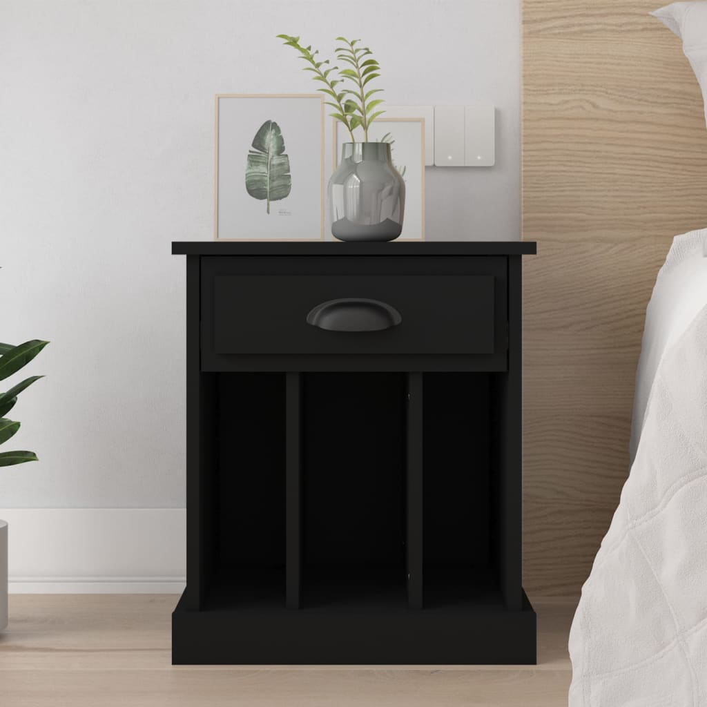 vidaXL Bedside cabinet 43x36x50 cm white