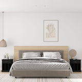 vidaXL Bedside cabinet 43x36x50 cm white