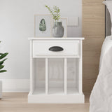 vidaXL Bedside cabinet 43x36x50 cm white