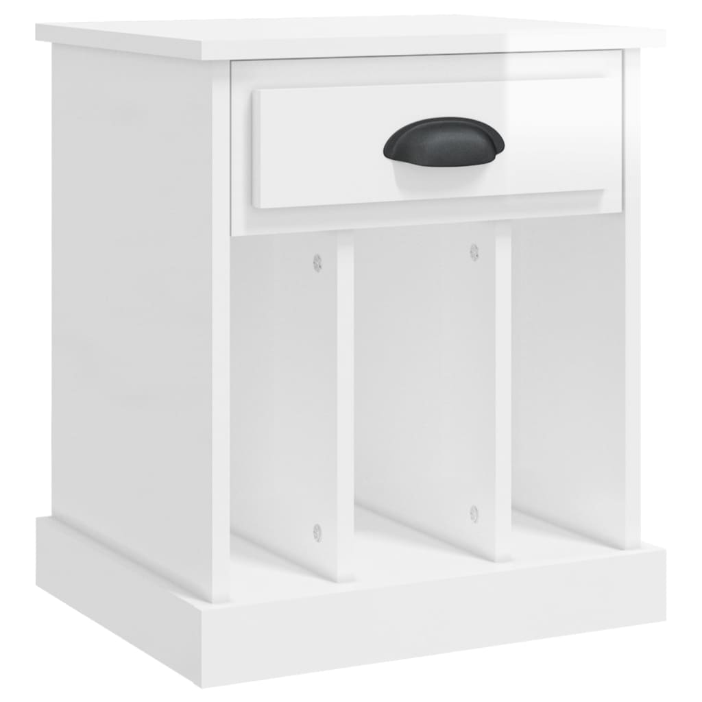 vidaXL Bedside cabinet 43x36x50 cm white