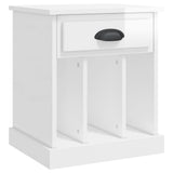 vidaXL Bedside cabinet 43x36x50 cm white