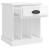 vidaXL Bedside cabinet 43x36x50 cm white