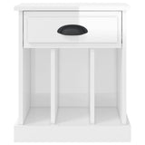 vidaXL Bedside cabinet 43x36x50 cm white