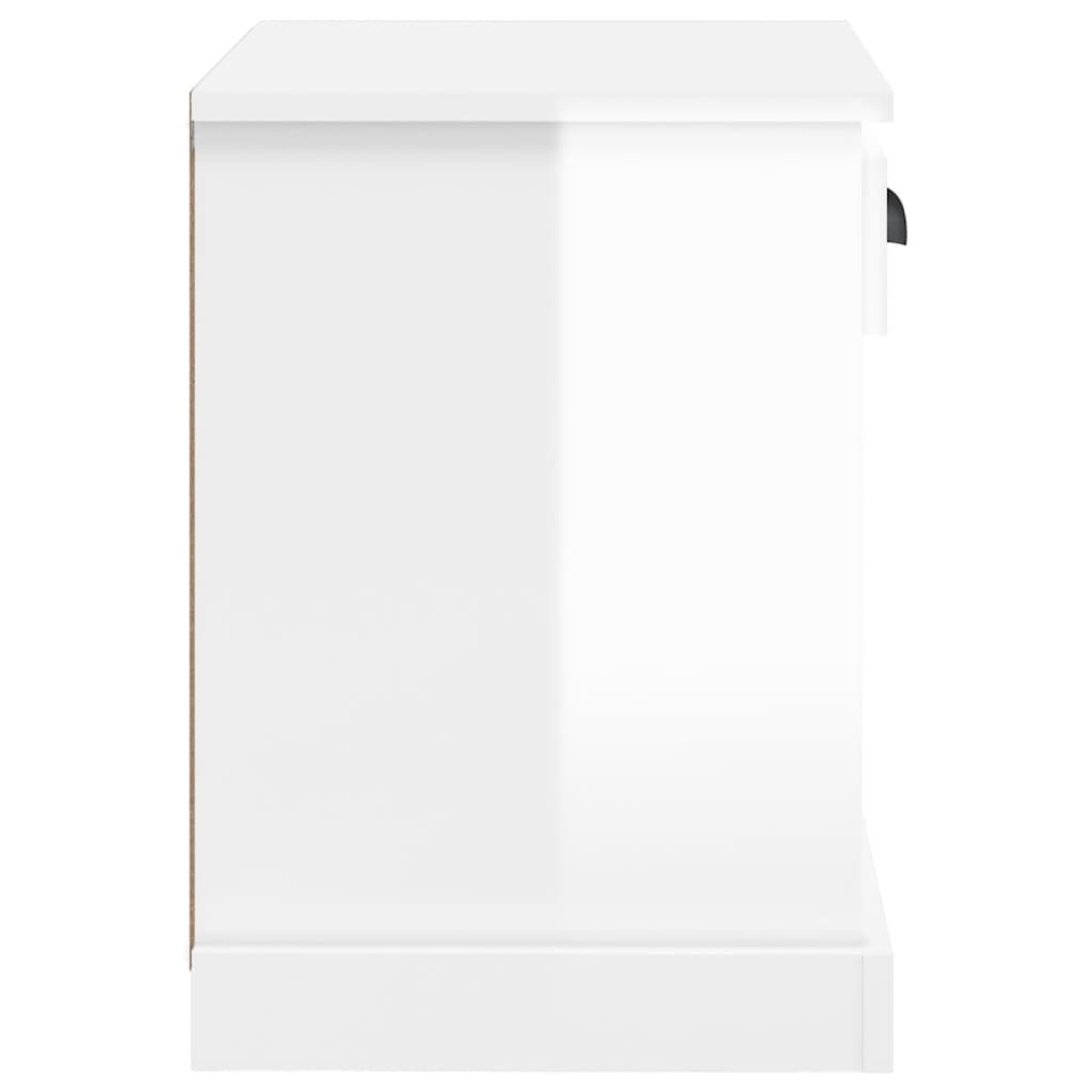 vidaXL Bedside cabinet 43x36x50 cm white