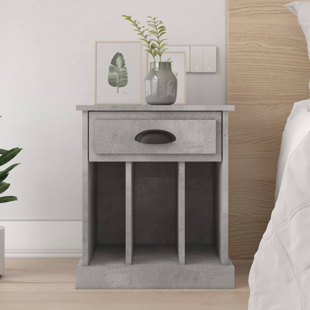 vidaXL Bedside cabinet 43x36x50 cm white