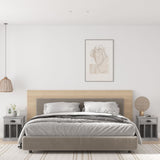vidaXL Bedside cabinet 43x36x50 cm white
