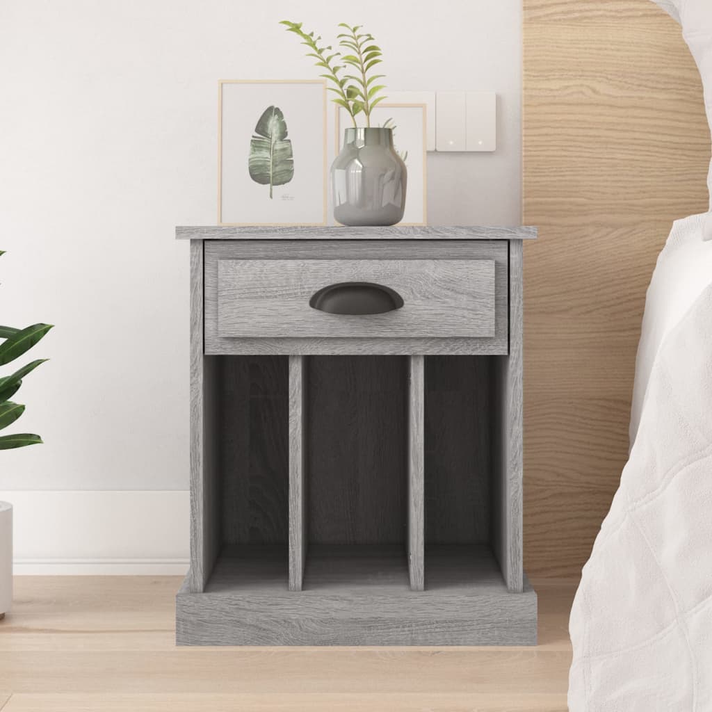 vidaXL Bedside cabinet 43x36x50 cm white