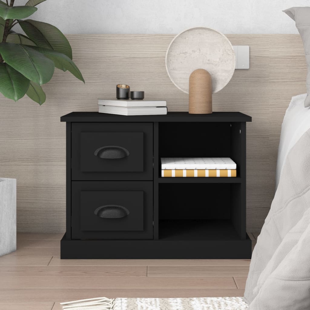 vidaXL Nightstand 60x35.5x45 cm white