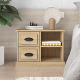 vidaXL Nightstand 60x35.5x45 cm white