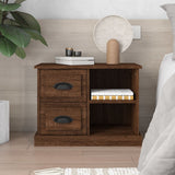 vidaXL Nightstand 60x35.5x45 cm white