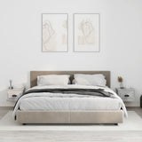 vidaXL Nachtkastje wandgemonteerd 41,5x36x28 cm wit