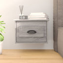 vidaXL Nachtkastje wandgemonteerd 41,5x36x28 cm wit