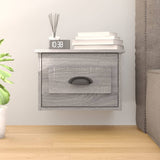 vidaXL Nachtkastje wandgemonteerd 41,5x36x28 cm wit