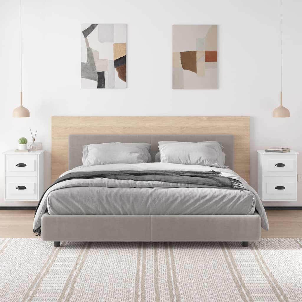 vidaXL Nachtkastje wandgemonteerd 41,5x36x53 cm wit