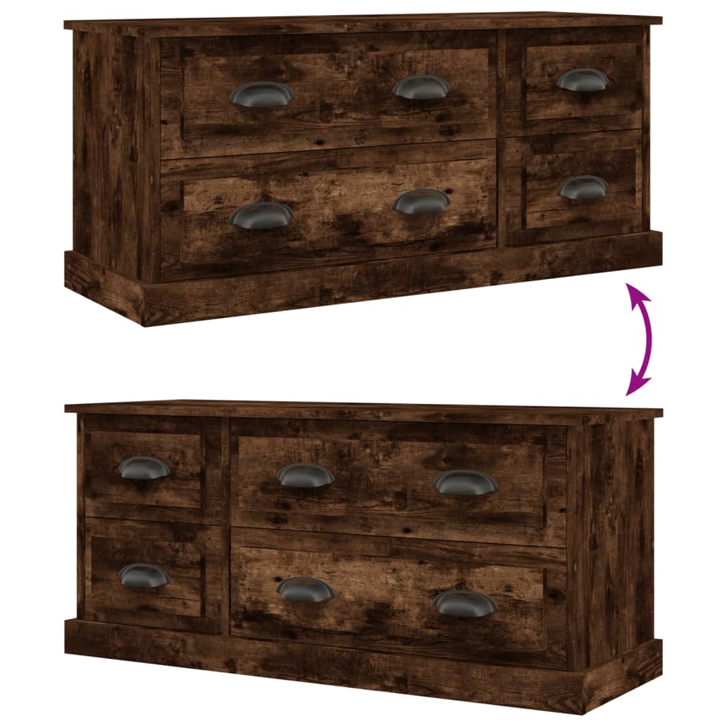 vidaXL Tv-meubel 100x35,5x45 cm bewerkt hout wit