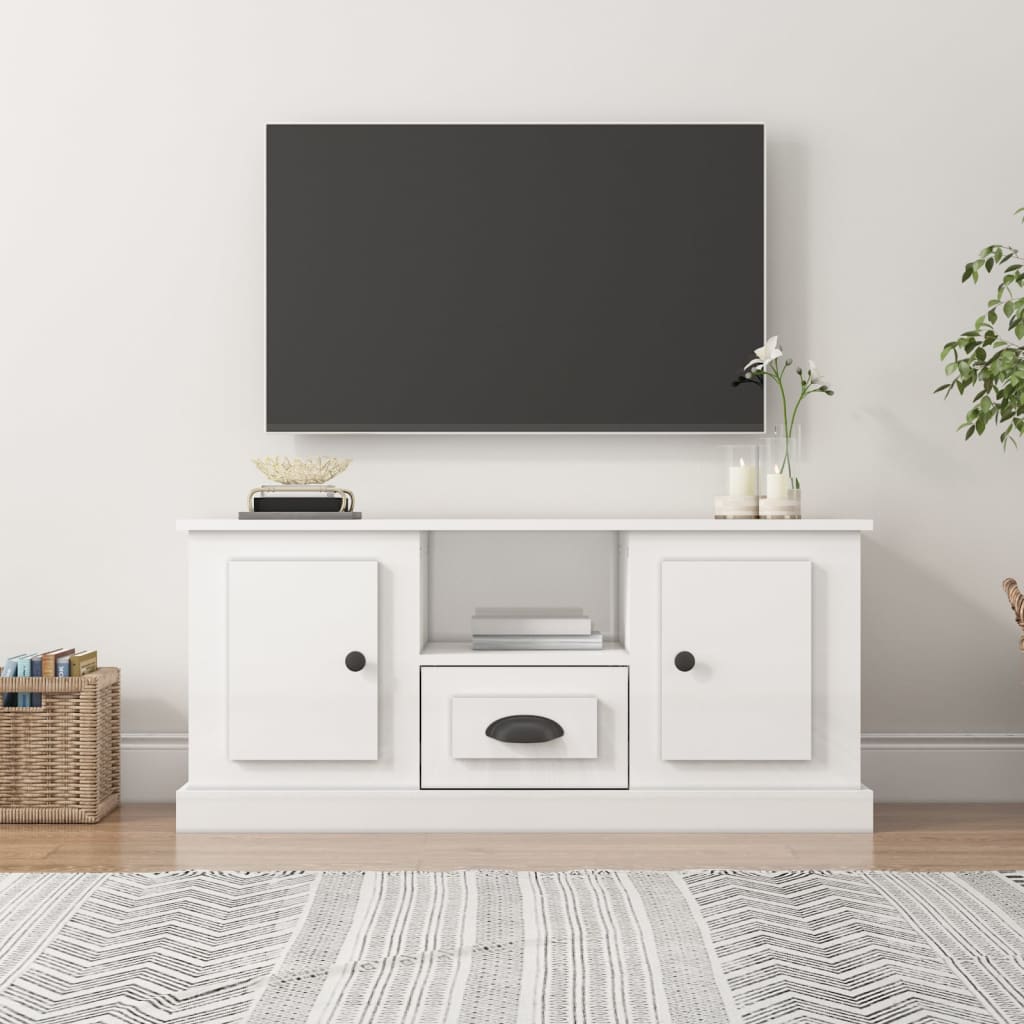vidaXL Tv-meubel 100x35,5x45 cm bewerkt hout wit