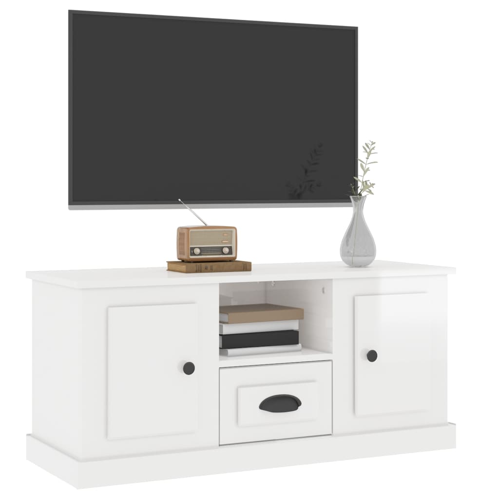 vidaXL Tv-meubel 100x35,5x45 cm bewerkt hout wit