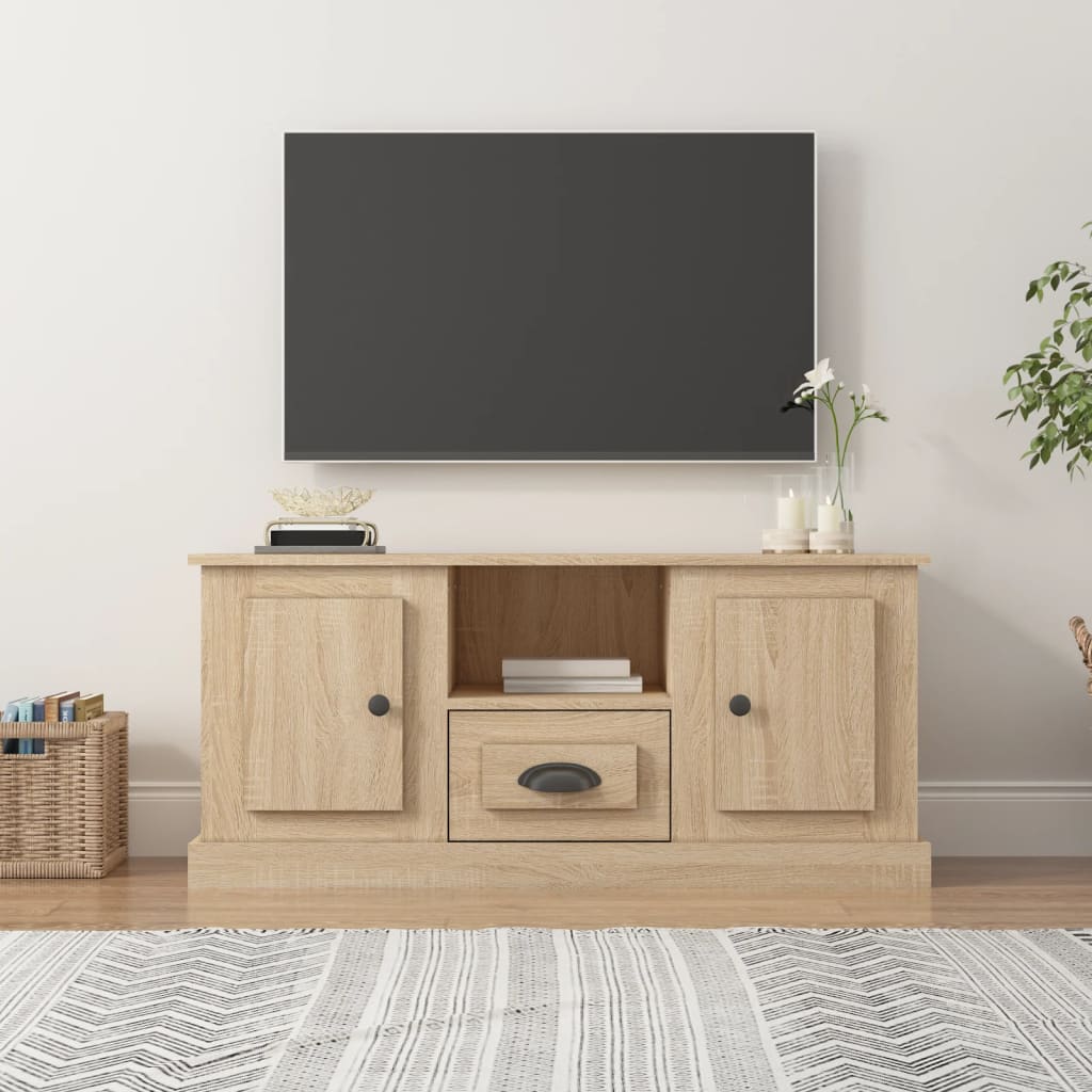 vidaXL Tv-meubel 100x35,5x45 cm bewerkt hout wit