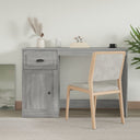 vidaXL Bureau met lade 115x50x75 cm bewerkt hout wit