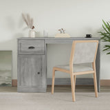 vidaXL Bureau met lade 115x50x75 cm bewerkt hout wit