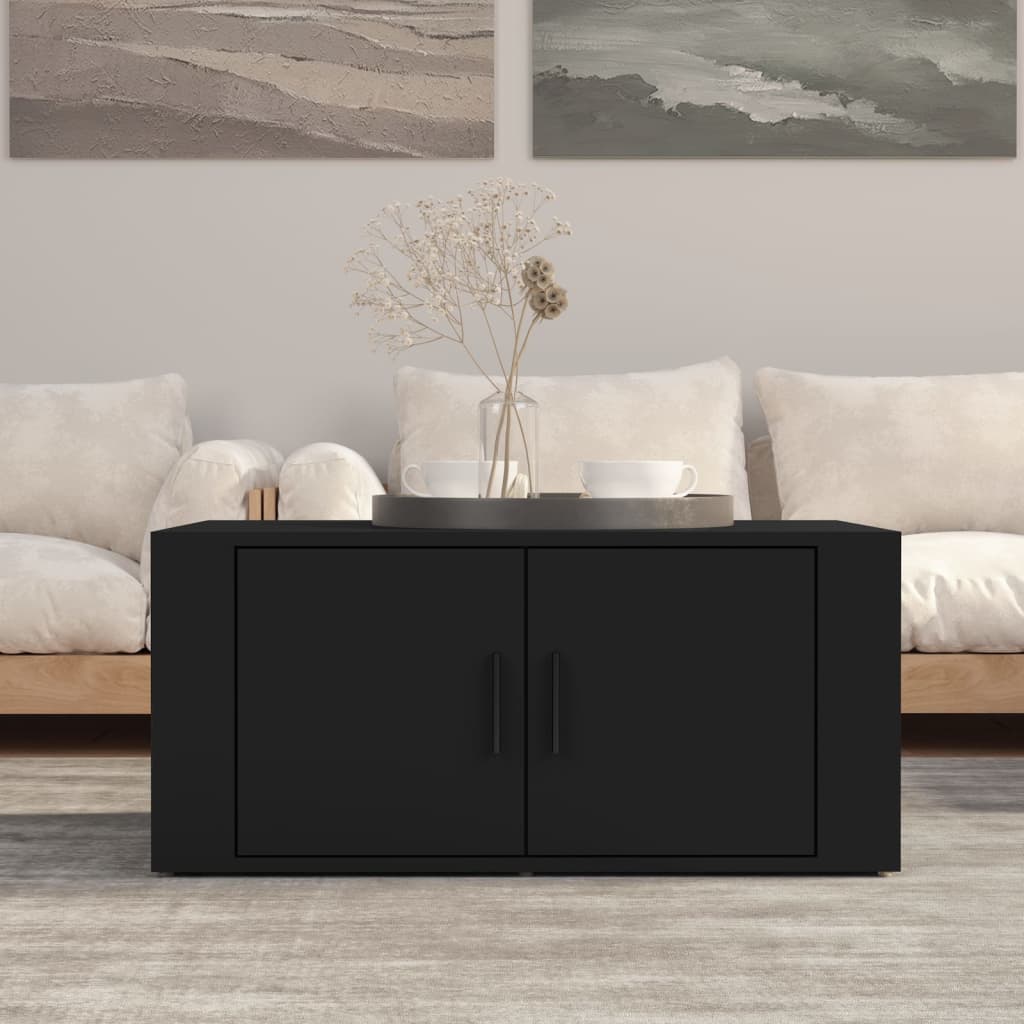 vidaXL Salontafel 80x50x36 cm bewerkt hout wit