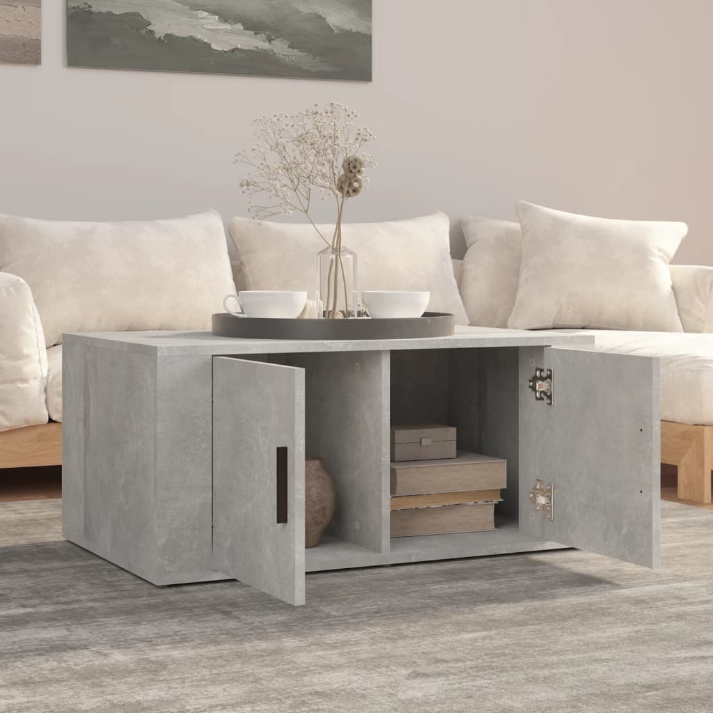 vidaXL Salontafel 80x50x36 cm bewerkt hout wit