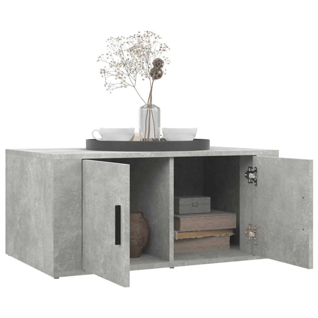 vidaXL Salontafel 80x50x36 cm bewerkt hout wit