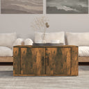 vidaXL Salontafel 80x50x36 cm bewerkt hout wit