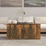 vidaXL Salontafel 80x50x36 cm bewerkt hout wit