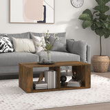 vidaXL Salontafel 100x50x36 cm bewerkt hout wit